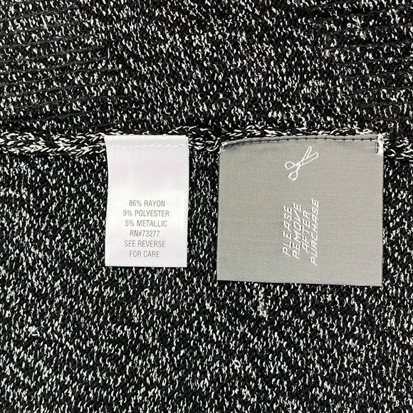 🆕 Dana Buchman Women’s Cardigan Sweater Size Small Black Sequins - Picture 7 of 8